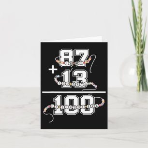 In meinen 100 Schultagen sind 100 Tage Lehrer b Karte