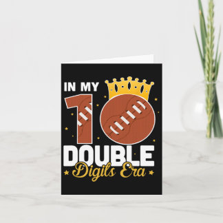 In meinen 10 zweistelligen Ära Fußball 10. Geburts Karte
