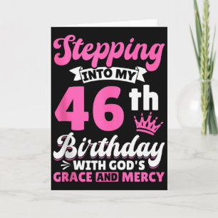 In meinen 46. Geburtstag mit Gottes Gnade und Karte