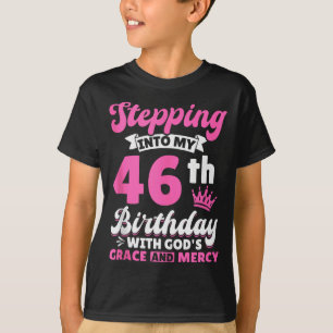 In meinen 46. Geburtstag mit Gottes Gnade und T-Shirt