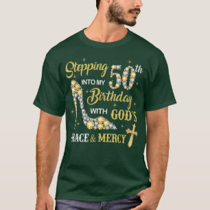 In meinen 50. Geburtstag mit Götter Grace und T-Shirt