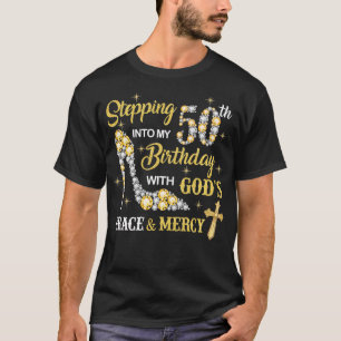 In meinen 50. Geburtstag mit Götter Grace und T-Shirt