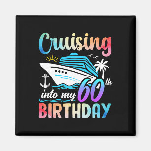 In meinen 60. Geburtstag cruisen 60 Jahre alt Gebu Magnet