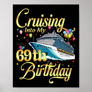 In meinen 69. Geburtstag kreuzen 69 Jahre alt Poster