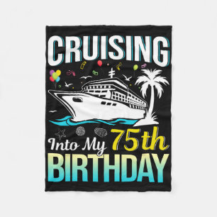 In meinen 75. Geburtstag cruisen 75 Jahre alter Ge Fleecedecke