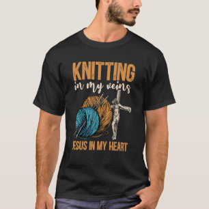 In meinen Adern Jesus in meinem Herzen Christlich T-Shirt