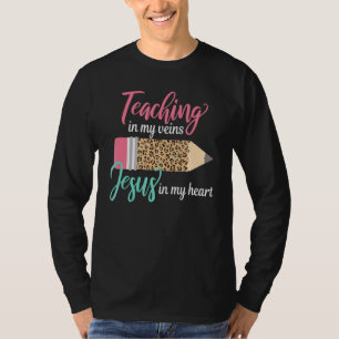 In meinen Adern Jesus in meinem Herzen zu lehren C T-Shirt