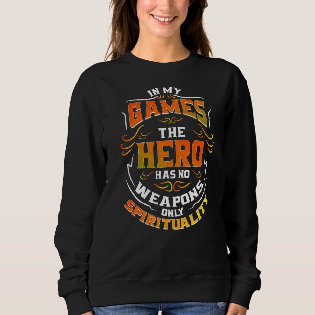 In meinen Games-Zitaten Slang Slogans Einzigartige Sweatshirt (Vorderseite)