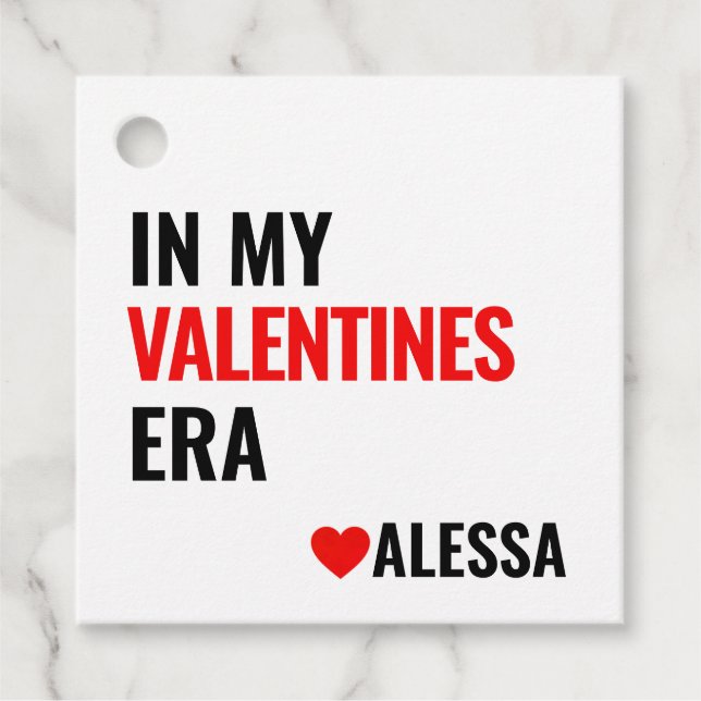 In meinen Valentinen Inspirierte Era Taylor Valent Geschenkanhänger (Vorderseite)