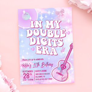 In meinen zweistelligen Ära zum Geburtstag Einladung