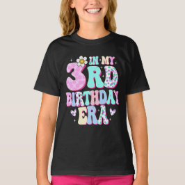 In meiner 3. Geburtstagszeit Mädchen vom 3. bis 3. T-Shirt