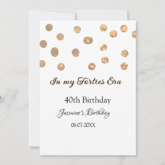 In meiner 40er-Ära feiert Golden dots Geburtstag Einladung