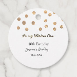In meiner 40er-Ära feiert Golden dots Geburtstag Geschenkanhänger
