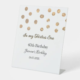 In meiner 40er-Ära feiert Golden dots Geburtstag Sockelschild