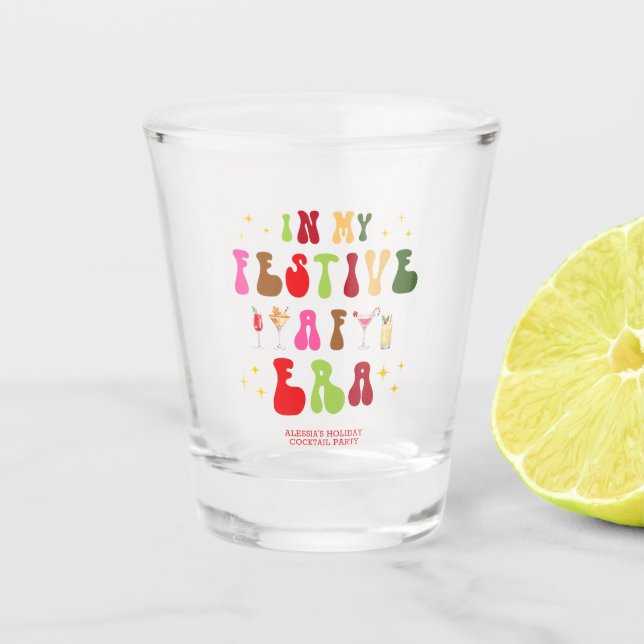 In meiner AF-Ära Sassy Urlaub Weihnachten Schnapsglas (Vorderseite)