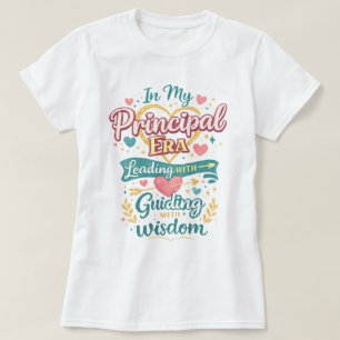 In meiner Amtszeit als Schulleiter mit Herz führen T-Shirt
