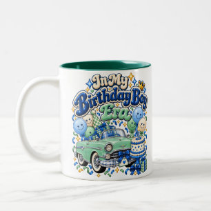 In meiner Ära als Geburtstagsjunge Retro-Vintage-A Zweifarbige Tasse
