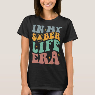 In meiner Ära des nüchternen Lebens Retro Groovy F T-Shirt