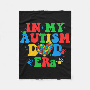 In meiner Autism Dad Ära Retro Unterstützen Autism Fleecedecke