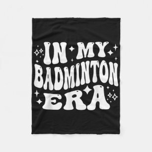 In meiner Badminton-Ära - Lustiger Federball  Fleecedecke