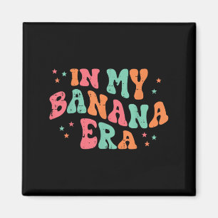 In meiner Bananenzeit Retro Fruit Meme Groovy Männ Magnet