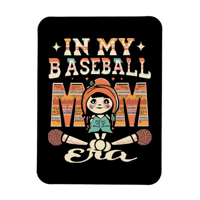 In meiner Baseball-Mama Magnet (Vertikal)