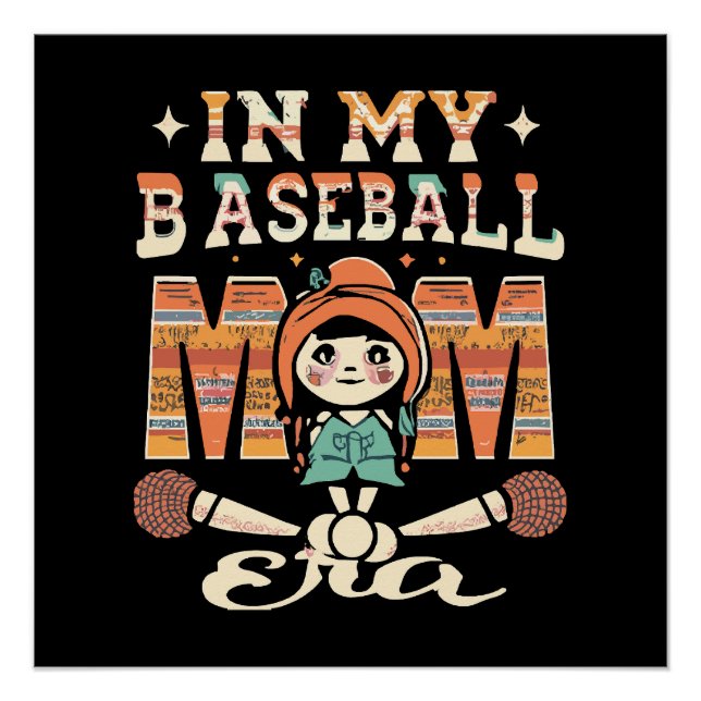 In meiner Baseball-Mama Poster (Vorderseite)