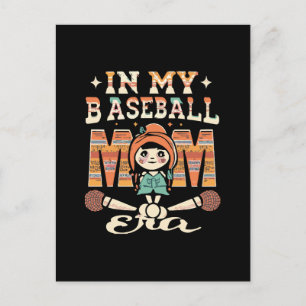 In meiner Baseball-Mama Postkarte