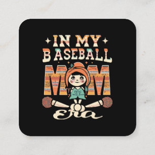 In meiner Baseball-Mama Quadratische Visitenkarte