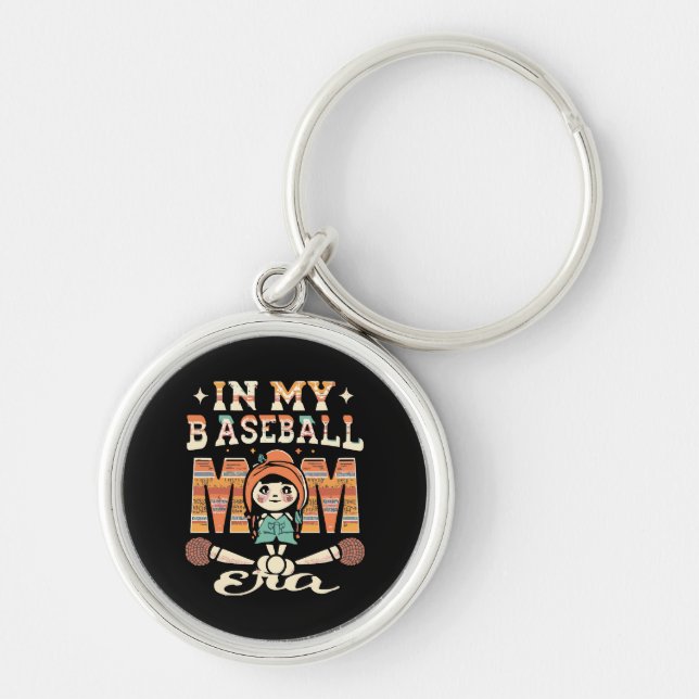 In meiner Baseball-Mama Schlüsselanhänger (Vorne)