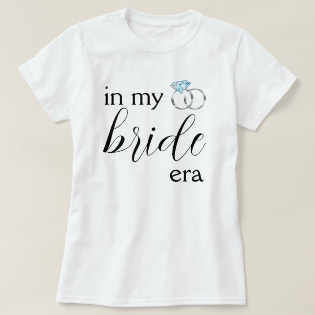 In meiner Bride-Ära beim Hochzeitsrennen Silver Ba T-Shirt (Design vorne)