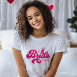 In meiner Bride-Ära Retro-Typ und Hochzeitsring T-Shirt<br><div class="desc">In meinem Bride-Era-Retro-Typ und Hochzeitsring-T - Shirt</div>
