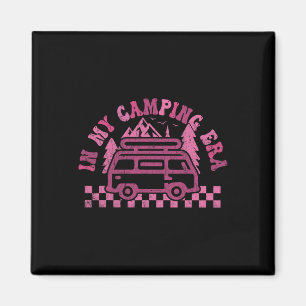 In Meiner Camping-Ära Retro-Campingbus Outdoor-Abe Magnet