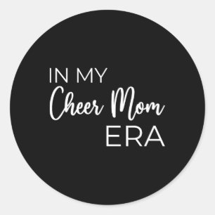 In meiner Cheer-Mom-Ära Cheerleading-Mama Runder Aufkleber