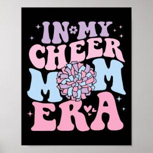 In meiner Cheer-Mom-Ära Groovy Cheerleading Footba Poster