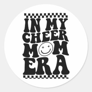 In meiner Cheer-Mom-Ära Trendige Cheerleading Fußl Runder Aufkleber