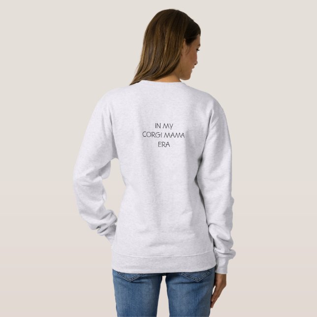 In meiner Corgi-Mama-Ära Sweatshirt (Schwarz voll)