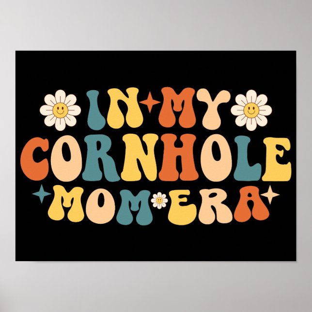 In meiner Cornhole-Mama Poster (Vorne)