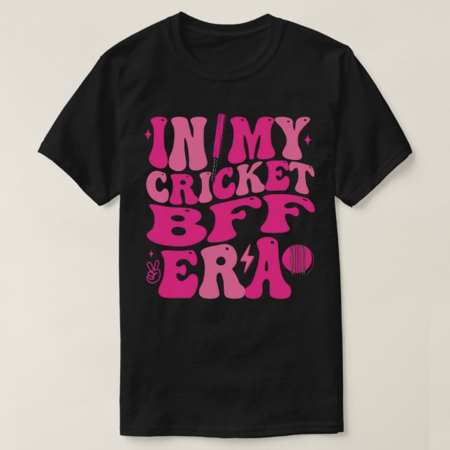 In meiner Cricket-BESTE FREUNDIN Ära Matching Fami T-Shirt (Design vorne)