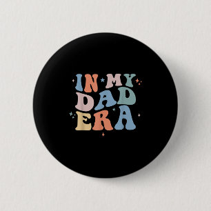 In meiner Dad-Ära Retro Groovy Vatertag Button