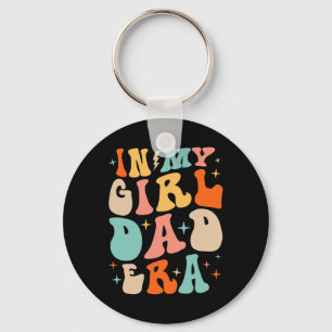 In meiner Daddy-Girl-Ära Lustiger Vatertag Groovy Schlüsselanhänger
