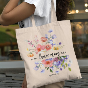 In meiner Dance-Mom-Ära Florales Monogramm Tragetasche