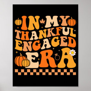 In meiner dankbaren Verlobten Ära Groovy Wedding B Poster