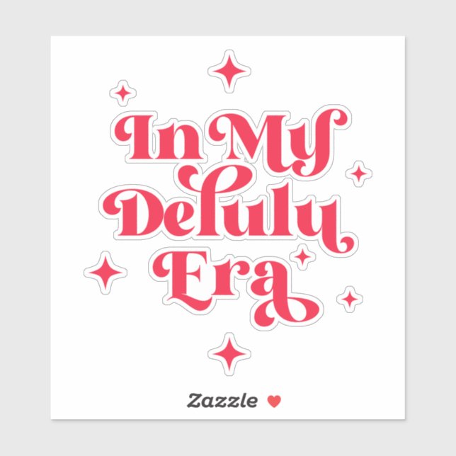 In meiner Delulu-Ära Aufkleber (Blatt)