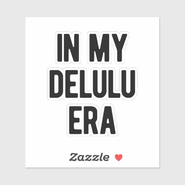 In meiner Delulu-Ära Aufkleber (Blatt)