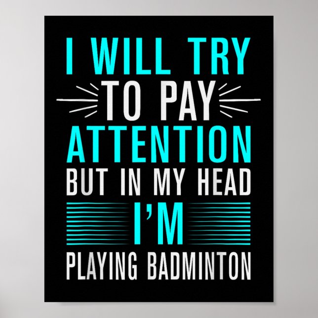 In meiner DNA Badminton Shuttle Racket Badminton P Poster (Vorne)