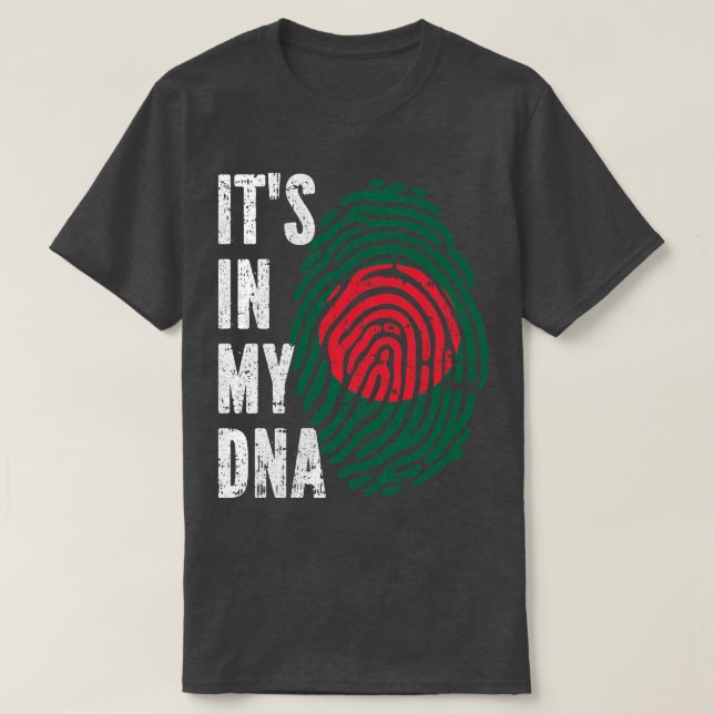 IN MEINER DNA - Bangladesch-Fahne Männer Frauen Ki T-Shirt (Design vorne)