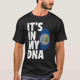 In meiner DNA Belize Fahne Männer Frauen Stolz Fah T-Shirt