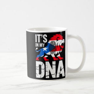 In meiner DNA brüllender Löwe in Puerto Rico rican Kaffeetasse