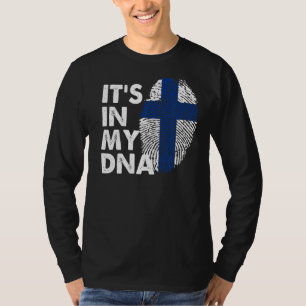 In meiner DNA Finnland Flag Fingerprint Finland Su T-Shirt
